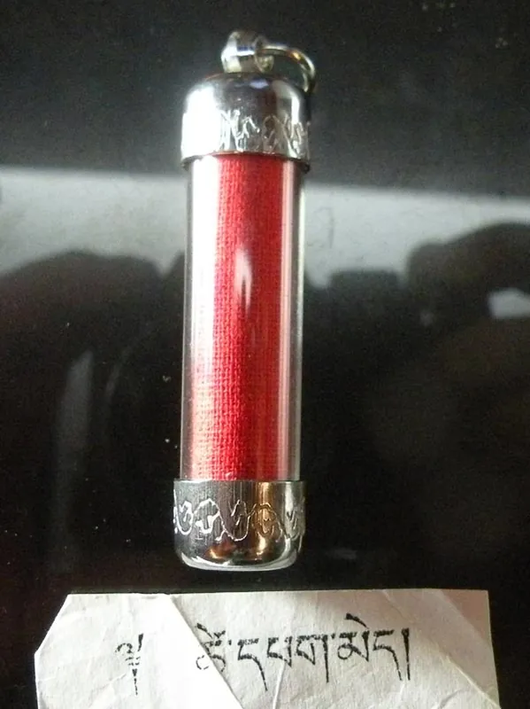 Amithayus Buddha Mantra Amulet - For longevity.