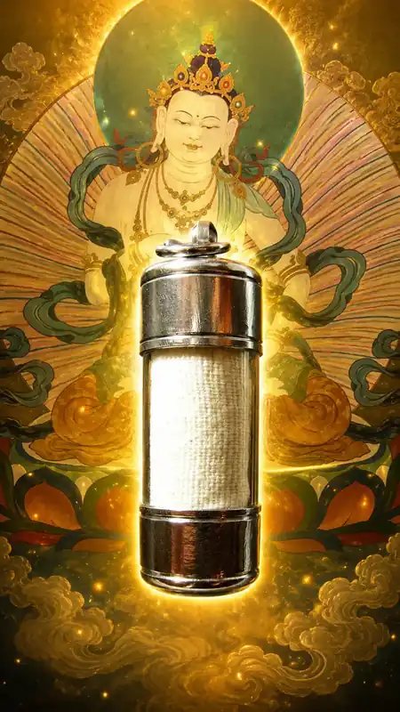 Tibetan Amulet Vajrasattva Mantra - Purification of Karma