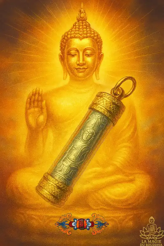 Thai Amulet Takut Mang-Mee-Sri-Suk by LP Tanjaï - Wat Phra Baromathat.