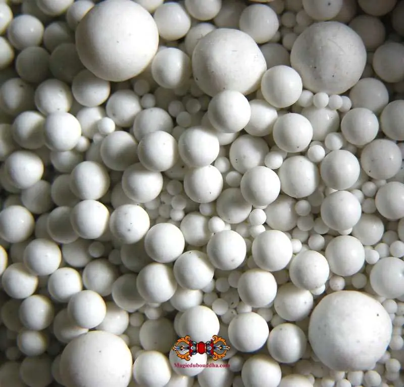 Relic stone beads from the sacred cave of Phraya Nakhon - Wat Khao Sam Roi Yot.