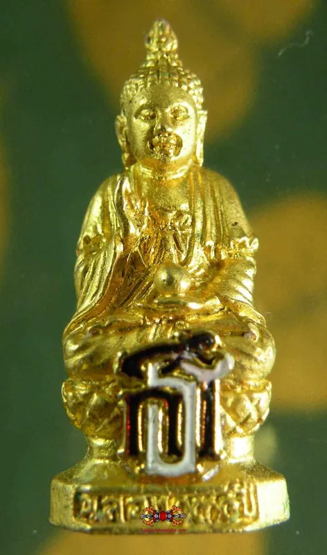 Golden Phra Kling amulet - Wat Leng Nayee