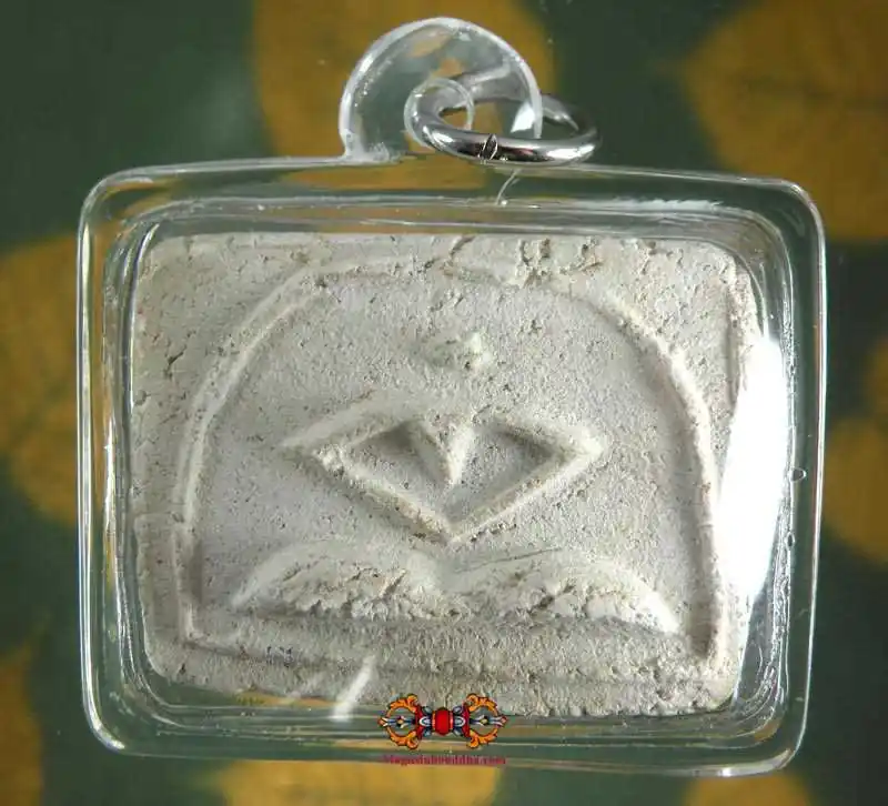 Ancient Thai Amulet - Stylized Buddha