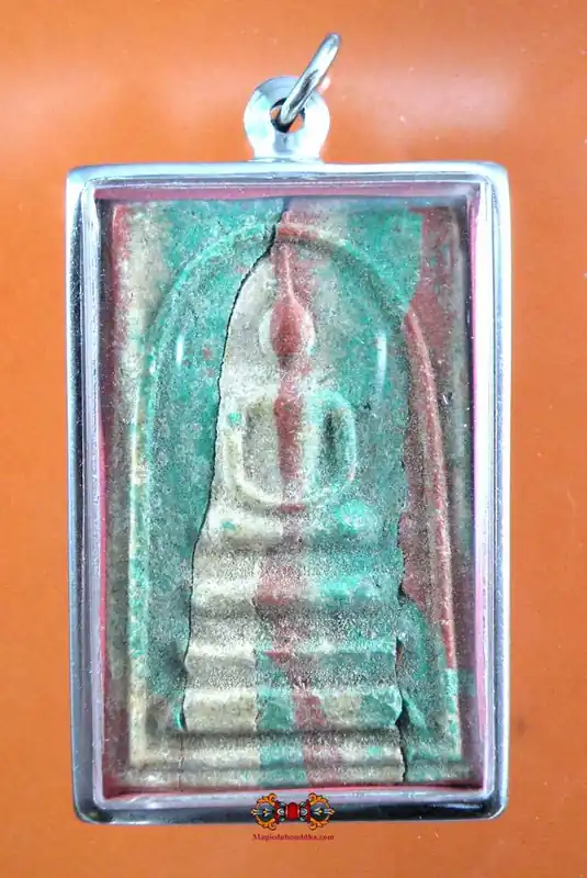 Large Antique Multicolored Phra Somdej Amulet