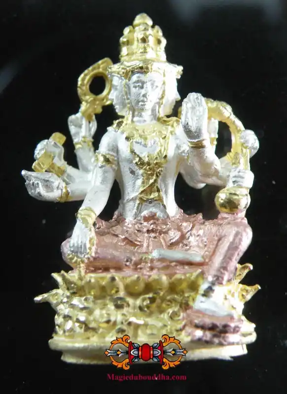 Precious Thai amulet of Phra Phrom (Brahma).