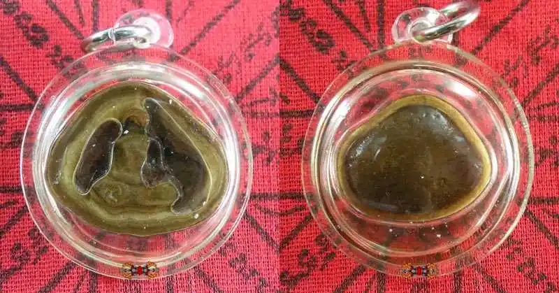 Relic stone Buddha amulet - Hermit Phra Siwali