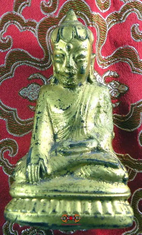 Ancient statuette of the Buddha Phra Upakut - Burma