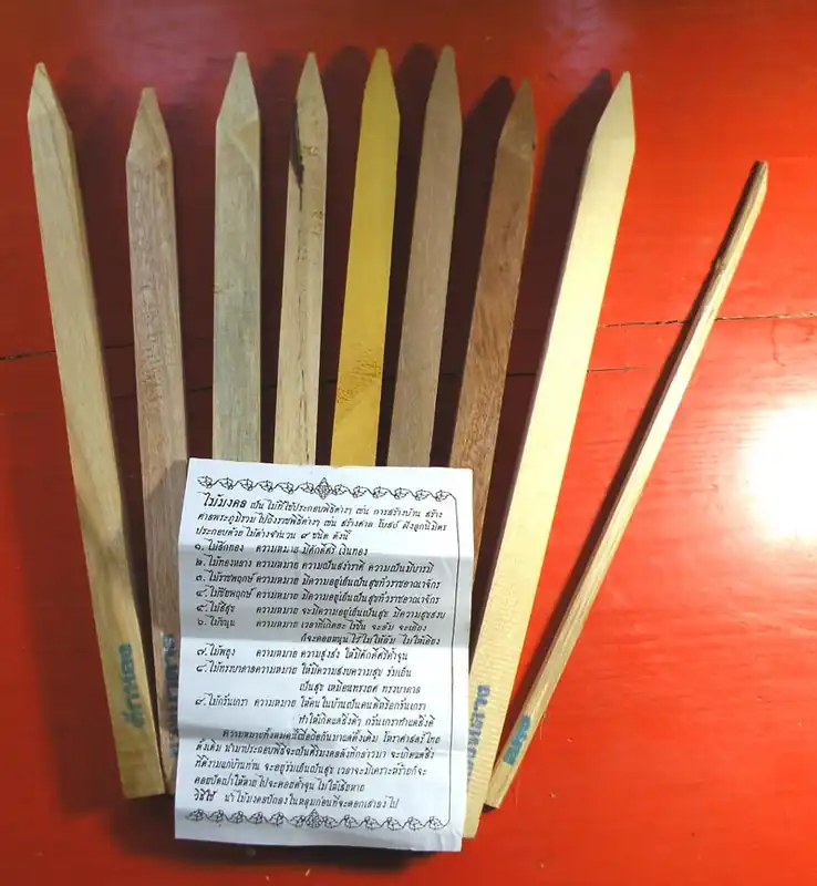 9 Sacred Mae Mongkhön groves to consecrate the foundations of a house.