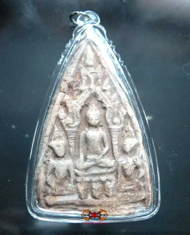 Beautiful antique Thai Buddhist votive tablet.
