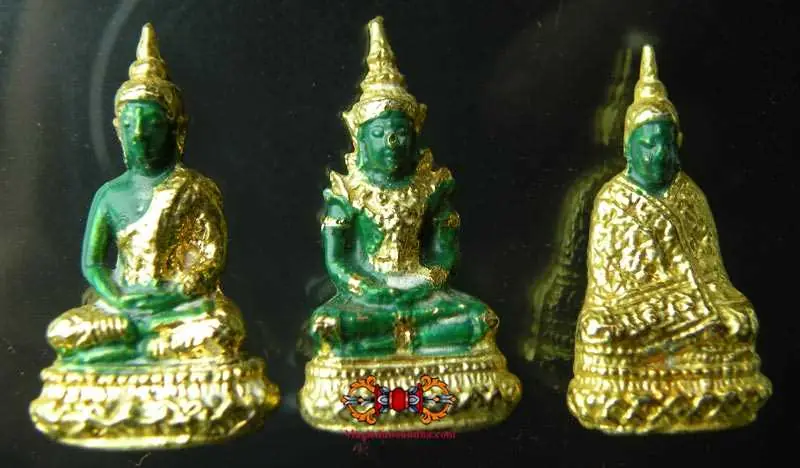 Emerald Buddha Phra Kaew Morakot Amulets (1980s).