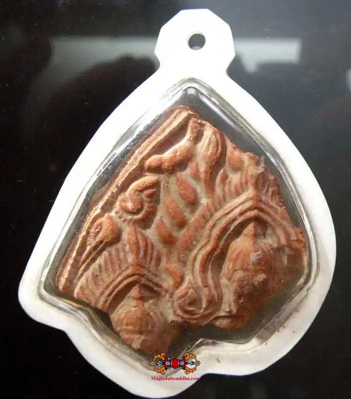 Fragment of an ancient votive tablet (origin: Ayuthaya).