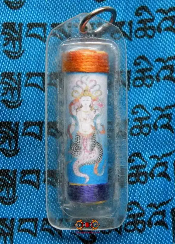 Tibetan Naga mantra amulet.