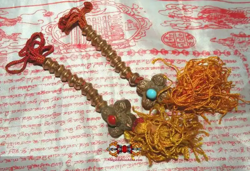 Large mantra counters for Tibetan mala - copper.