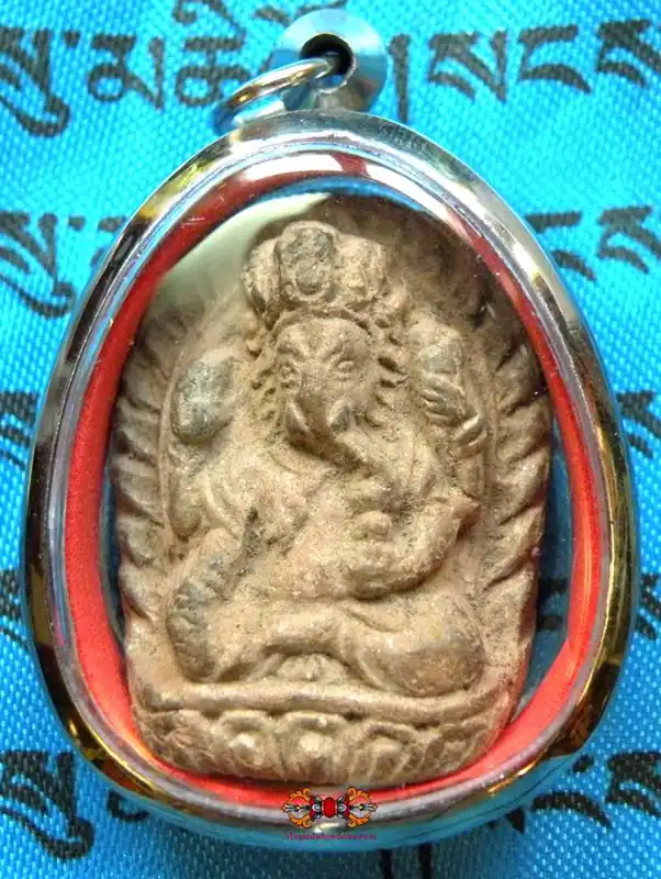Tibetan Tsa Tsa Amulet of Ganesh.