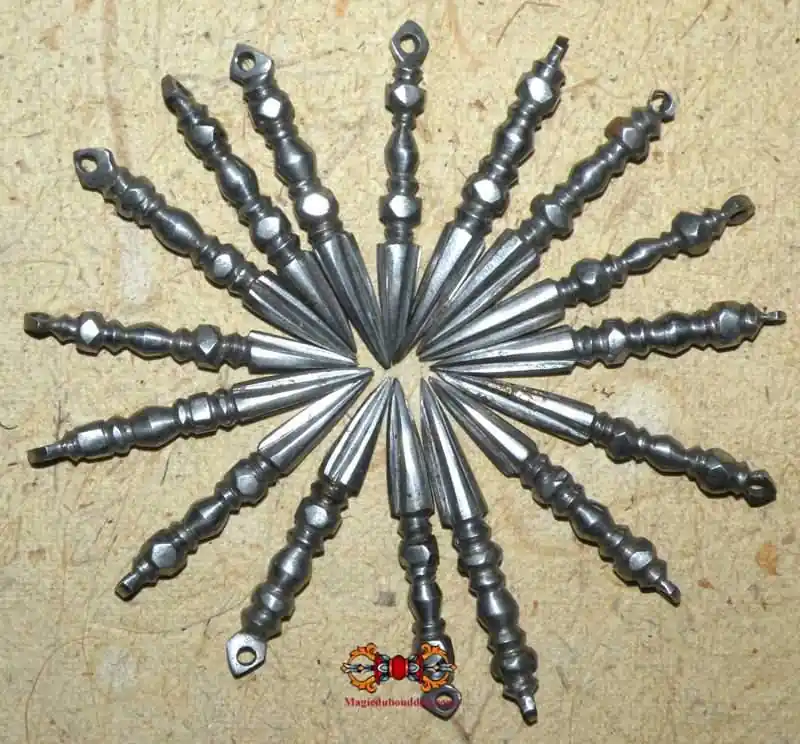 Iron Phurba pendant of Mahasiddha Thangtong Gyalpo.