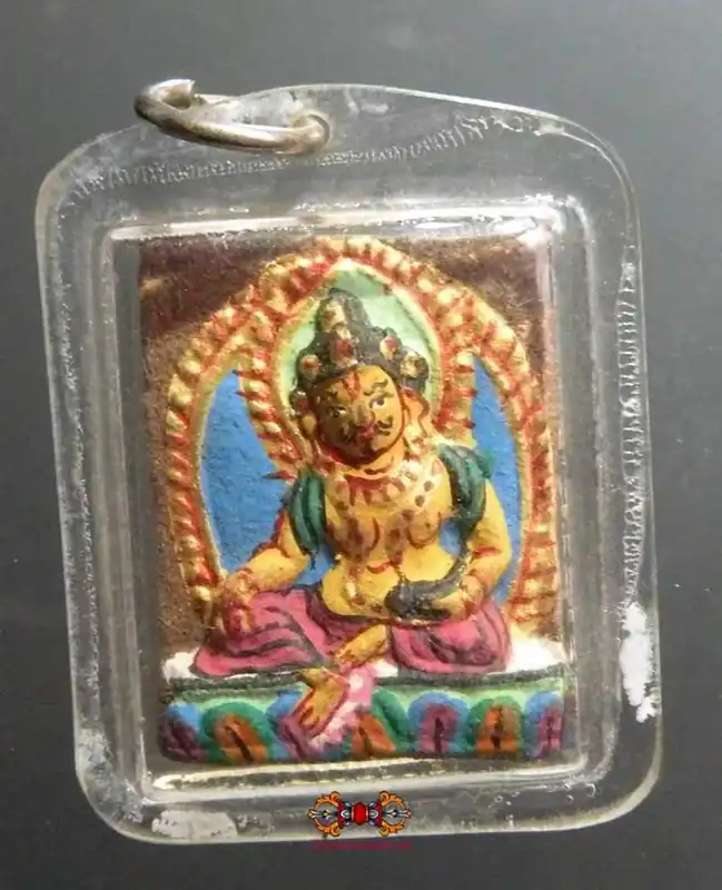 Precious Tibetan Tsa Tsa amulet from Dzambhalla in mendroup.