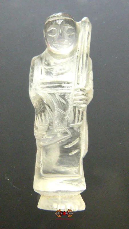 Phra Siwali amulet in rock crystal (quartz) - Very Venerable LP Kassem.