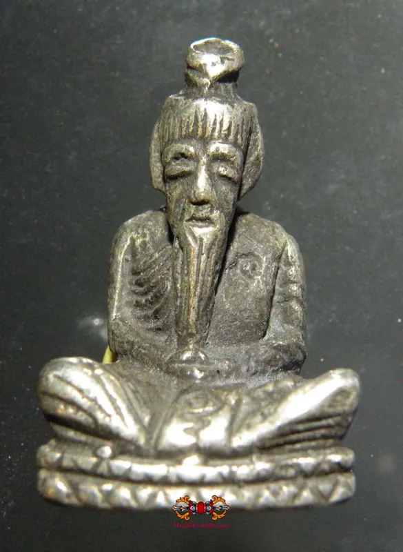 Thai Lersi Silver Amulet - Most Venerable LP Saen.
