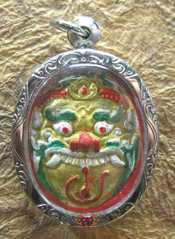 Protective Amulet Phra Rahu Kru Chiwit - Most Venerable Potan Kay.