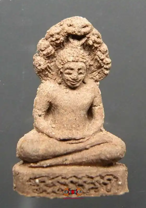 Phra Naphok Amulet - Buddha under the King of the Nagas - Very Venerable LP Kassem Khémako.