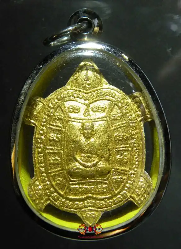 Thai Turtle Amulet / Fortune Buddha Phra Sanghajai - Venerable LP Nen.