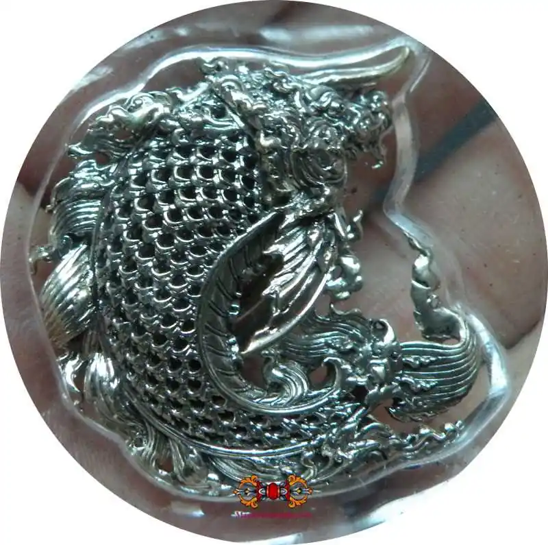 Sacred fish amulet of Vishnu, Saringka Mussaya - Most Venerable LP Saur Kantiko.
