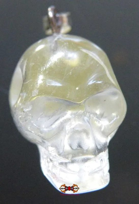 Crystal skull pendant - handicraft from Nepal.