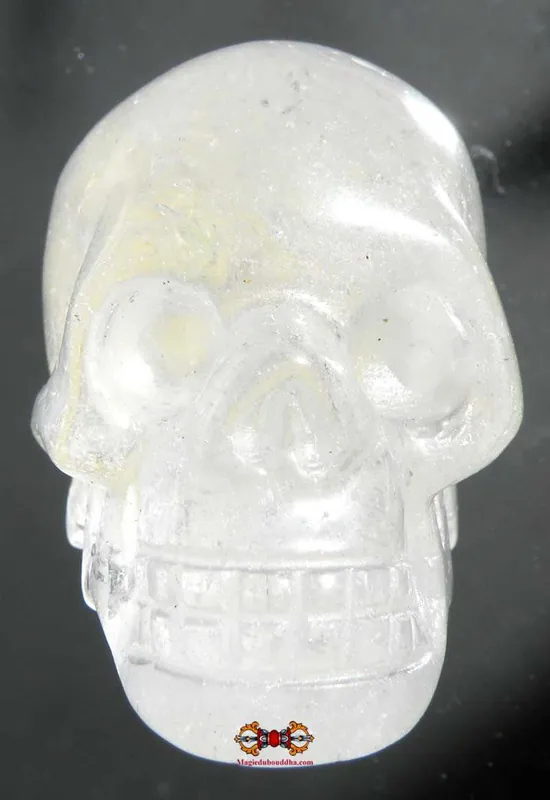 Rock crystal (quartz) skull.