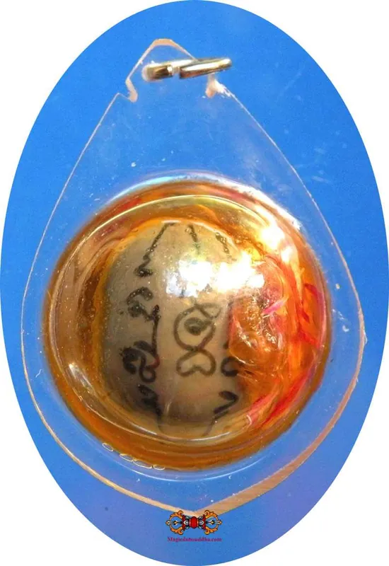 Thai Amulet for Health, Fortune and Charm Look Sawat Nam Wan Dok Thong.