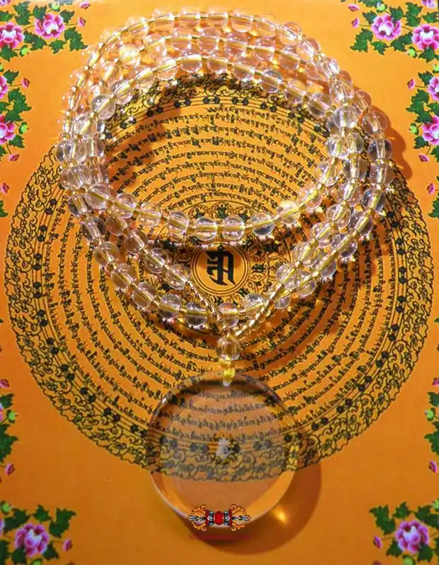 Crystal talisman from the Shurangama / Namgyalma Sutra - Venerable Bikkhuni Phra Ajarn Yaï KhongSen.