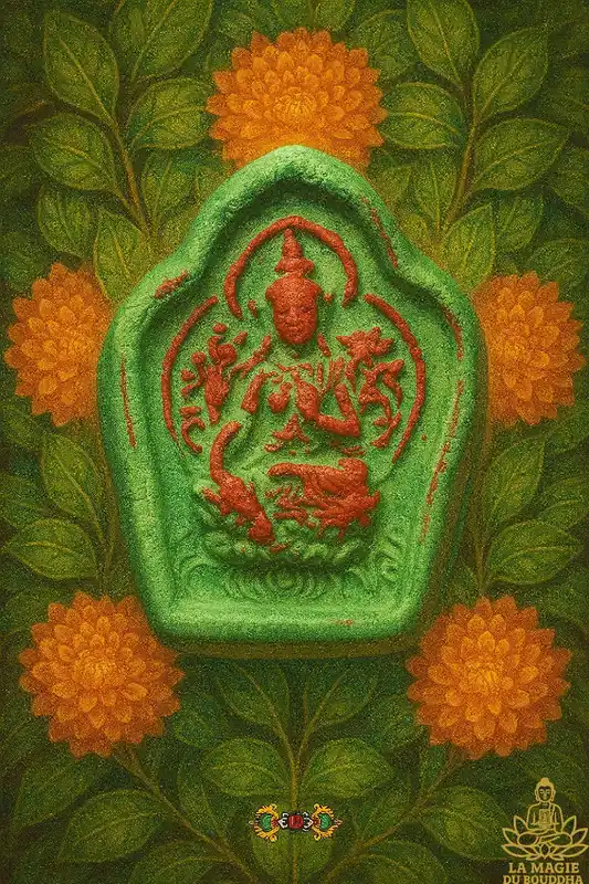 Tibetan Tsa Tsa of Green Tara.