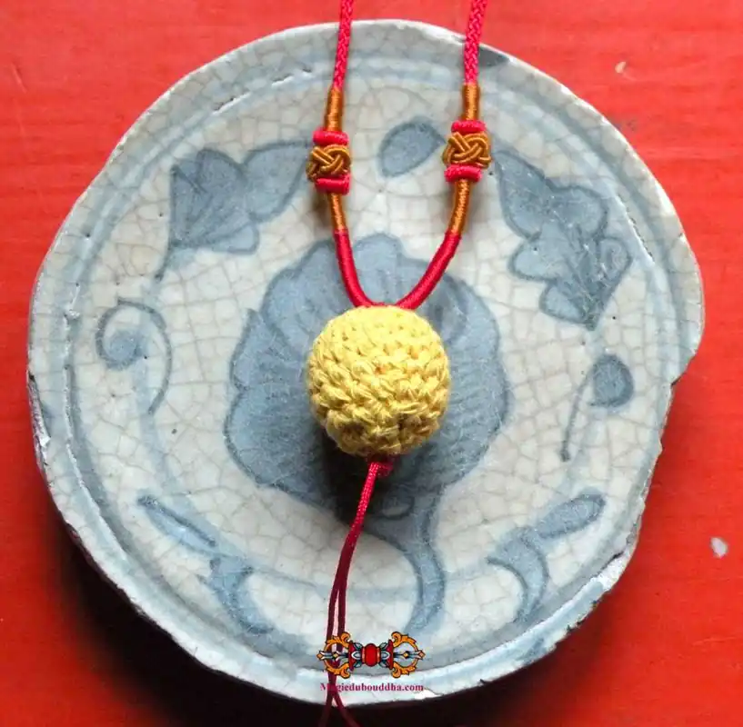 Thai Amulet Meditation Ball Look Aum Samadhi (Large Model) - Most Venerable LP Kui.