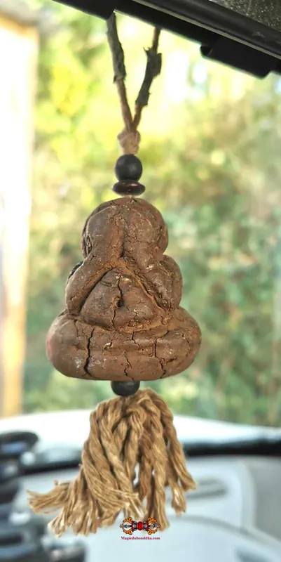 Large Thai amulet of Buddha Phra Pidta - Protection against road accidents.