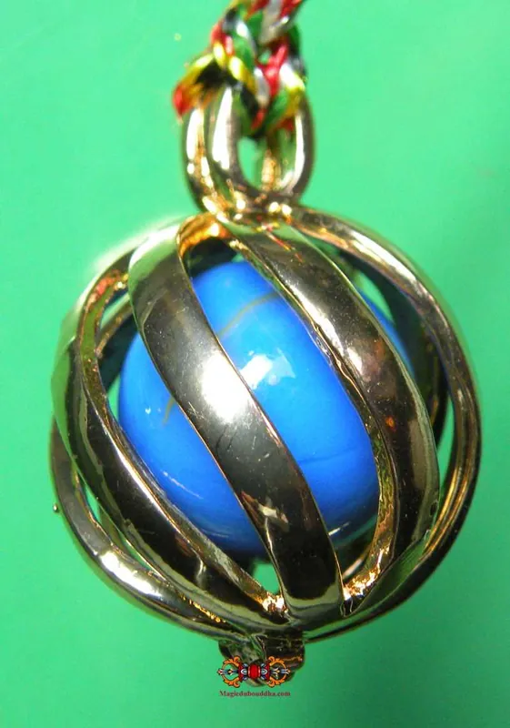Thai health protective bead amulet Look Aum Phra Moh - Wat Angsila.