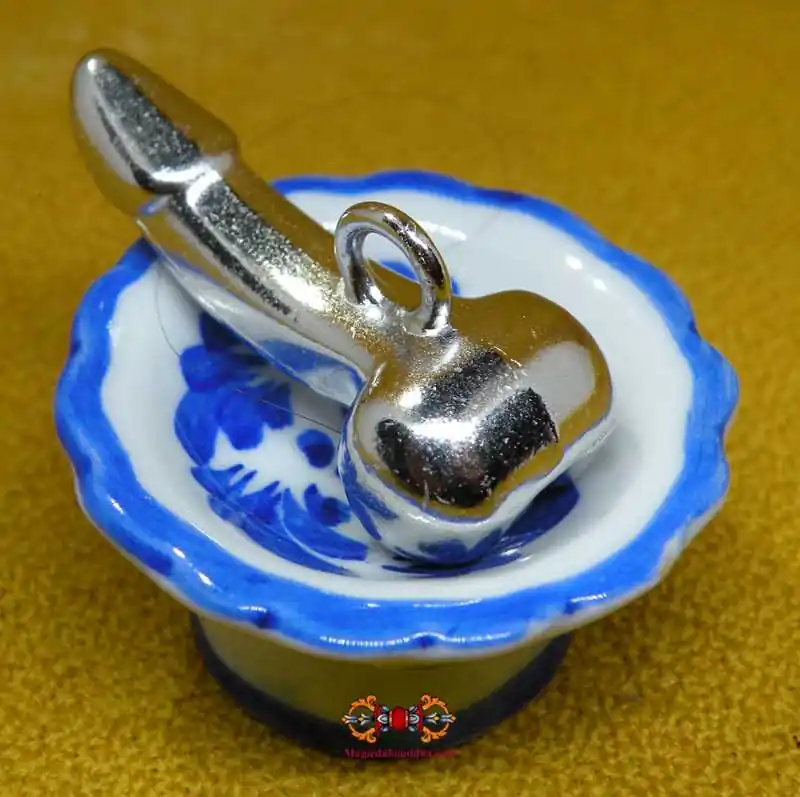 Thai Phallic Amulet Palat Kick Ngern - Venerable Potan Phrom Thamtallo.