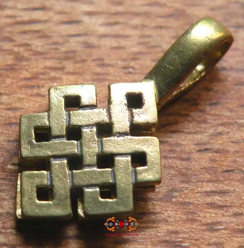 Mantra counter clip for mala - endless knot.