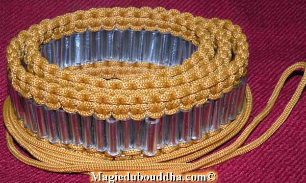 Thai Magical Protective Belts with 108 Takut Amulets - Wat Ratchanada.