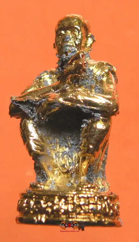 Thai Roop Lor Amulet (Golden Statue) - Most Venerable LP Koon.