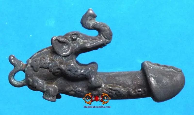 Thai Elephant Phallic Amulet - Most Venerable LP Chang.