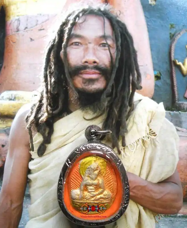 Tibetan Tsa Tsa Amulet relic of Venerable Yogi Pemba Dorje.