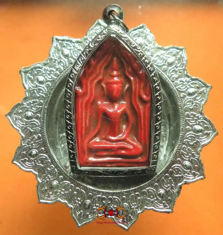 Thai charm amulet Phra Khunpen See Deng - Venerable Ajarn Deng.