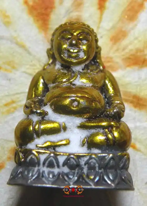 Thai Golden Buddha Fortune Amulet Phra Sanghajai - Most Venerable LP Dooh.