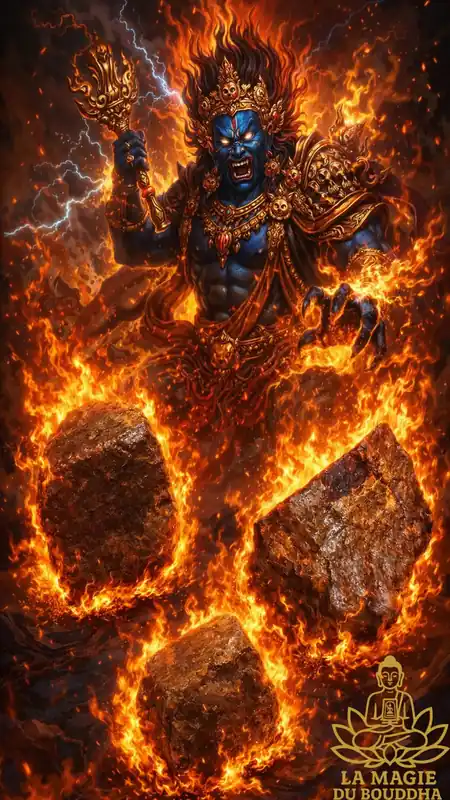 Tibetan sacred stones of Vajrapani - Dorje Param.
