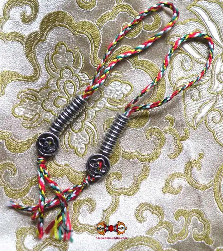 Mantra counters for Tibetan mala prayer beads - cloud model.