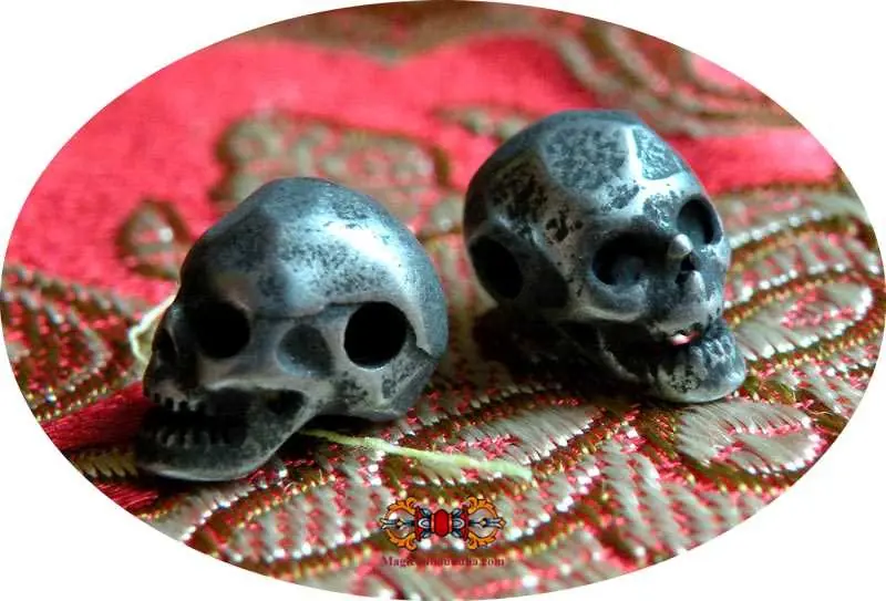 Skull beads for Tibetan mala.