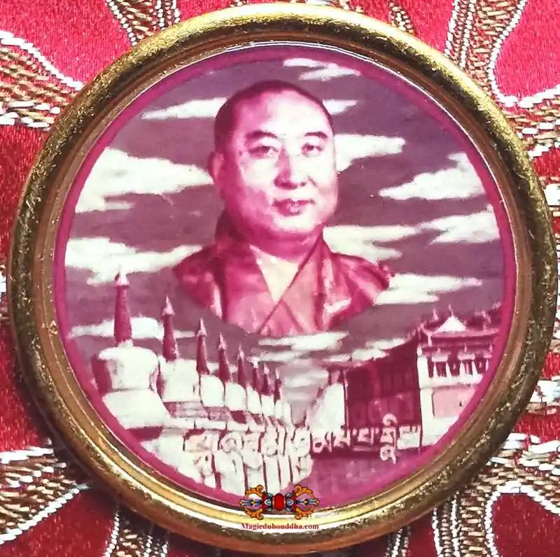 Ancient Tibetan badge of the Panchen Lama.