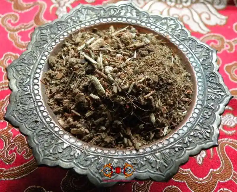 Tibetan sacred incense protective against evil spirits Thip Sang.