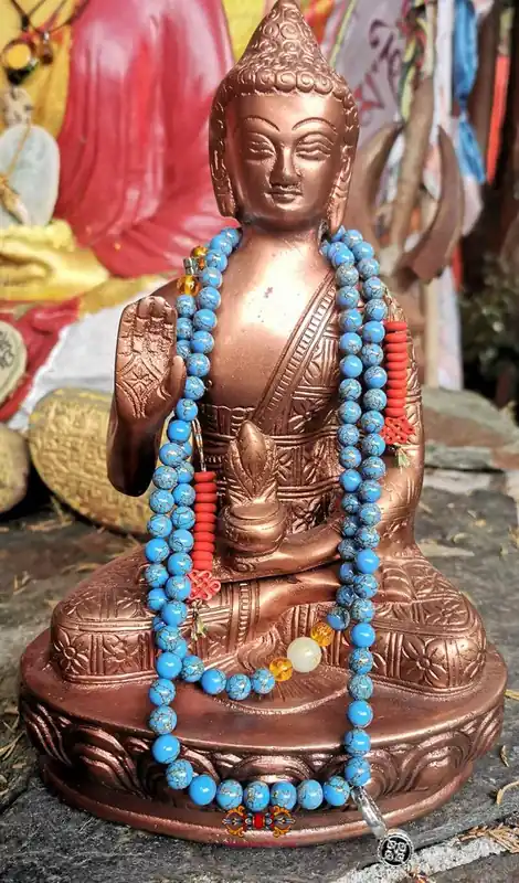 Tibetan Mala for the practice of Medicine Buddha Sangye Menla.