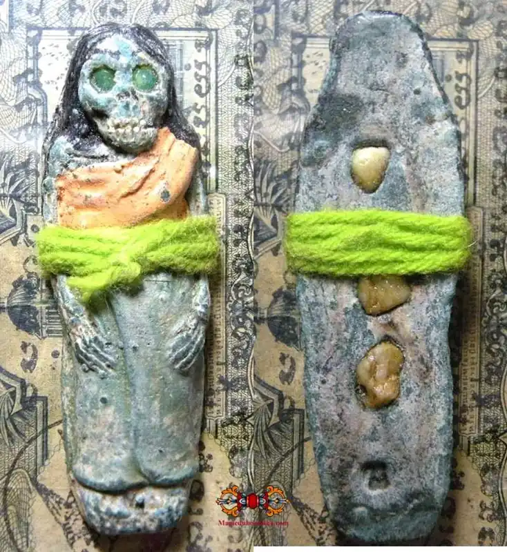 Thai Voodoo Amulets from Mae Hong Prai - Venerable Ajarn Thongkham Kongsatra.