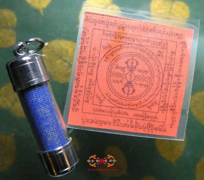 Powerful Shi-Tro Mantra Amulet "Tantric Wheel of 100 Deities" - Talisman of Liberation.