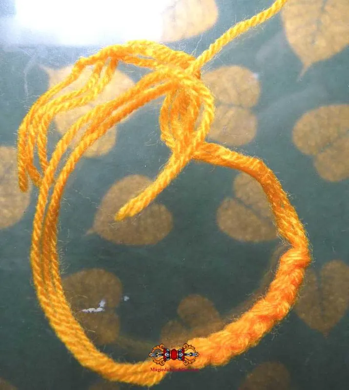 Bracelet blesses Saï Sin orange - Venerable LP Sawae.